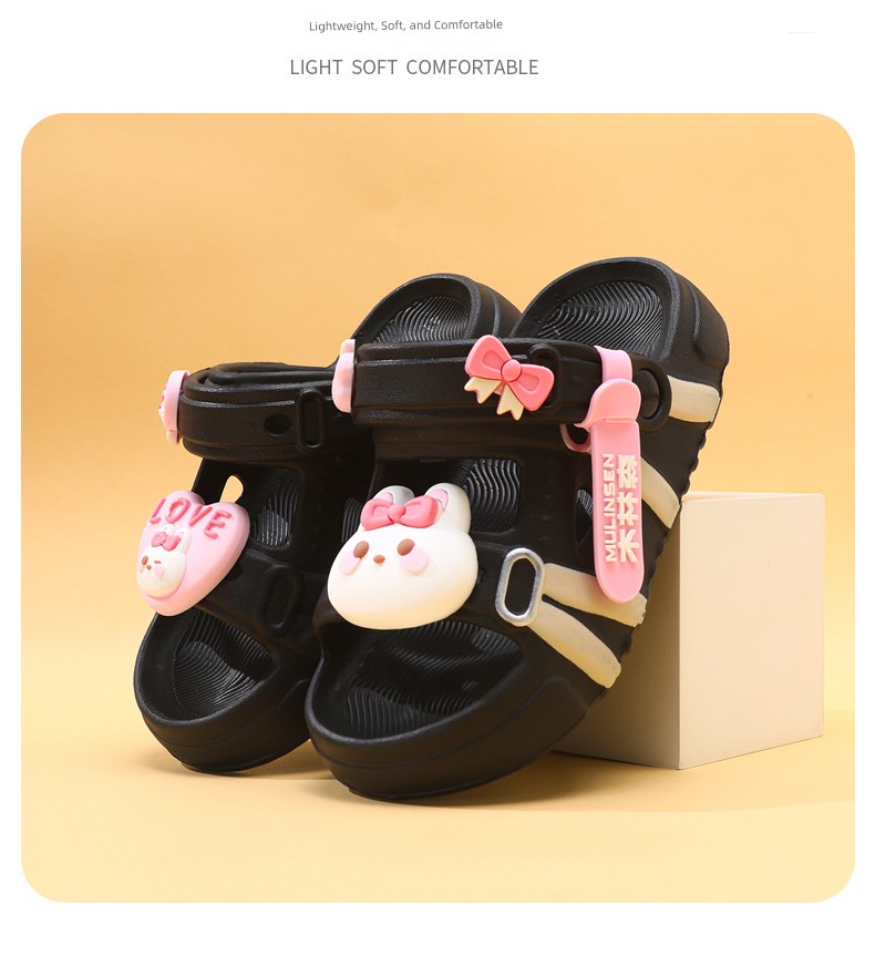 Mulinsen Girls' Sandals 2026 New Summer Children's Slippers for Older Kids, Suitable for Water, Non-Slip Girls' Sandals — 22