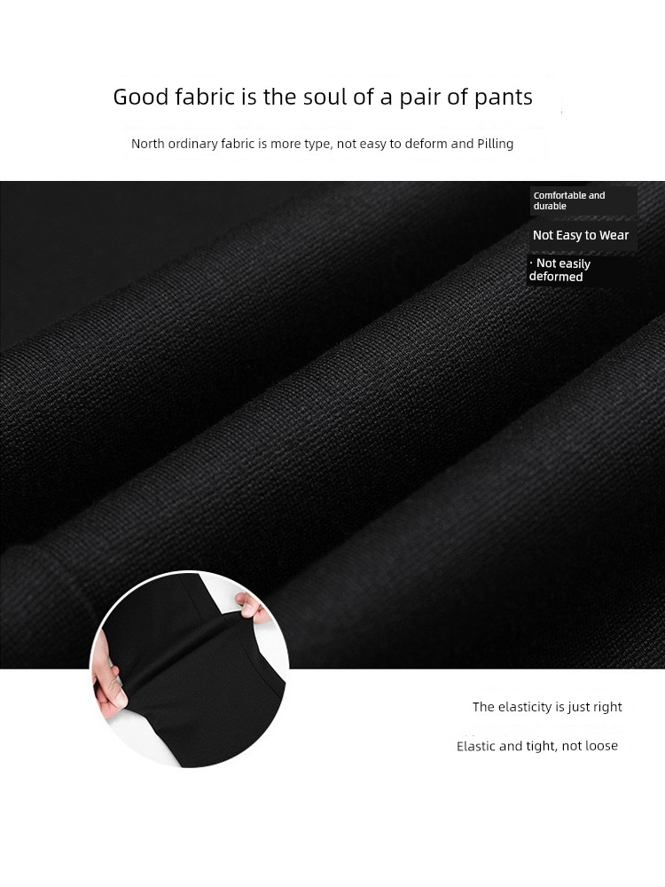 Spring and Autumn Elastic Slimming and Velvet Padded Black Pregnant Women's Pants — 4