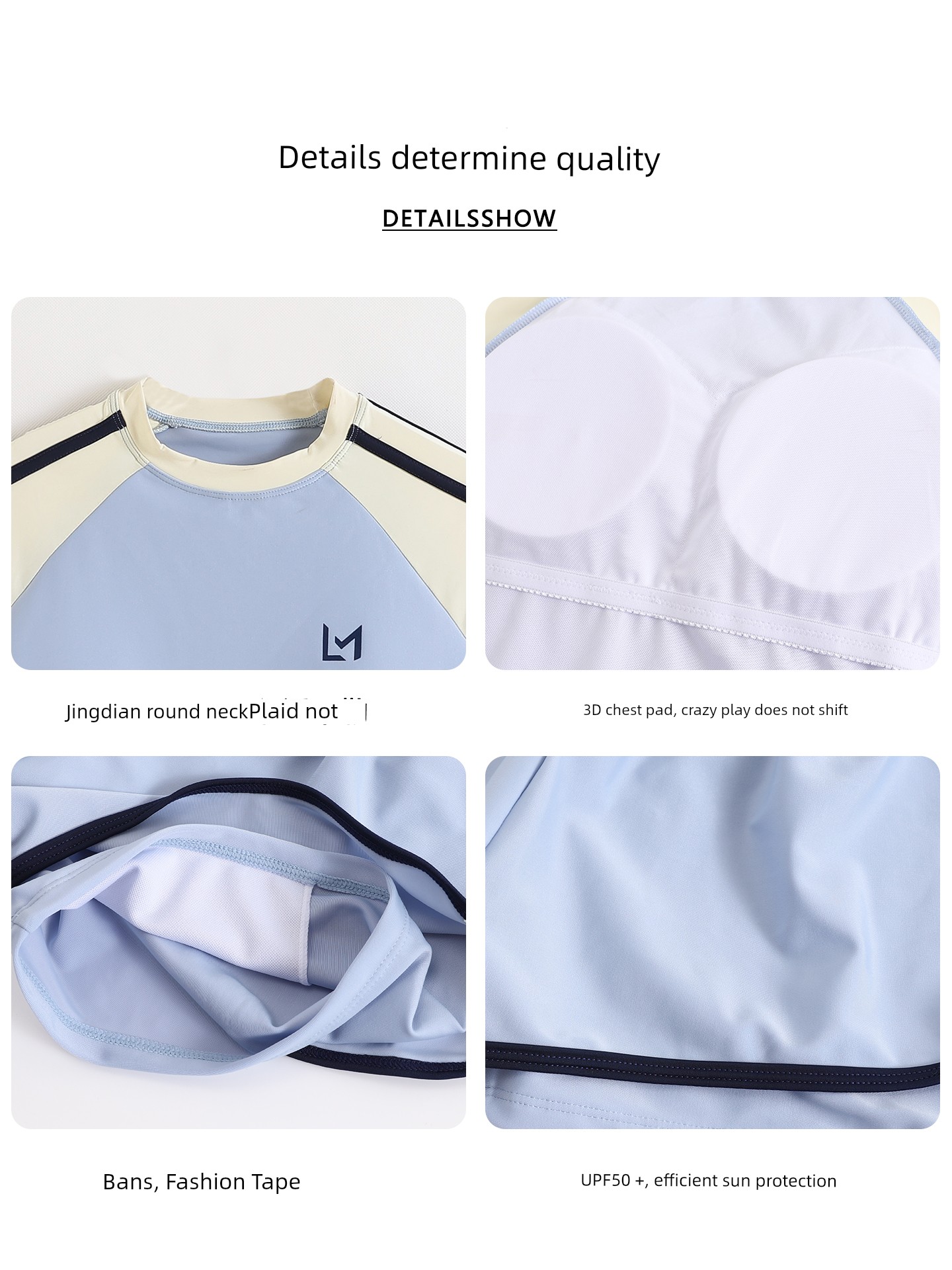 Girls' Swimsuit 2026 New Summer Model for Junior High School Girls with Chest Pads, Quick-Drying Two-Piece Swimwear for Older Children — 4