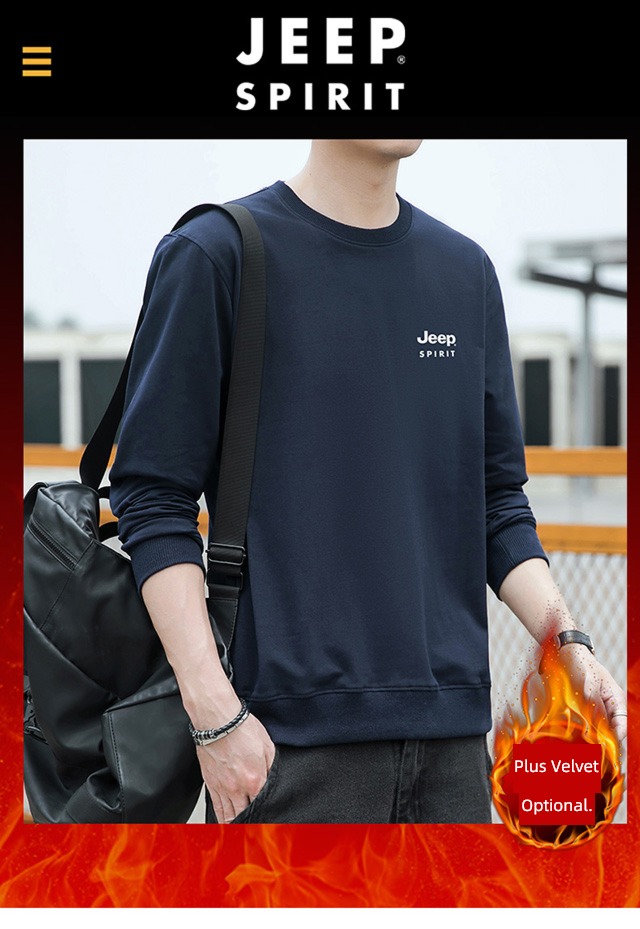 Jeep jeep autumn Round neck Condom leisure time Sweater