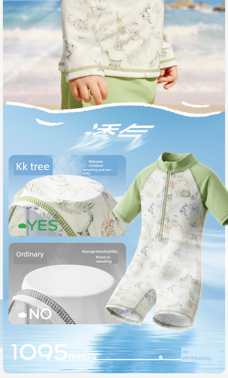 Kk Tree Children's Swimwear Boys Girls Sun Protection Baby Swimwear Toddler Two-Piece One-Piece Swimsuit Infant New Summer Model — 23