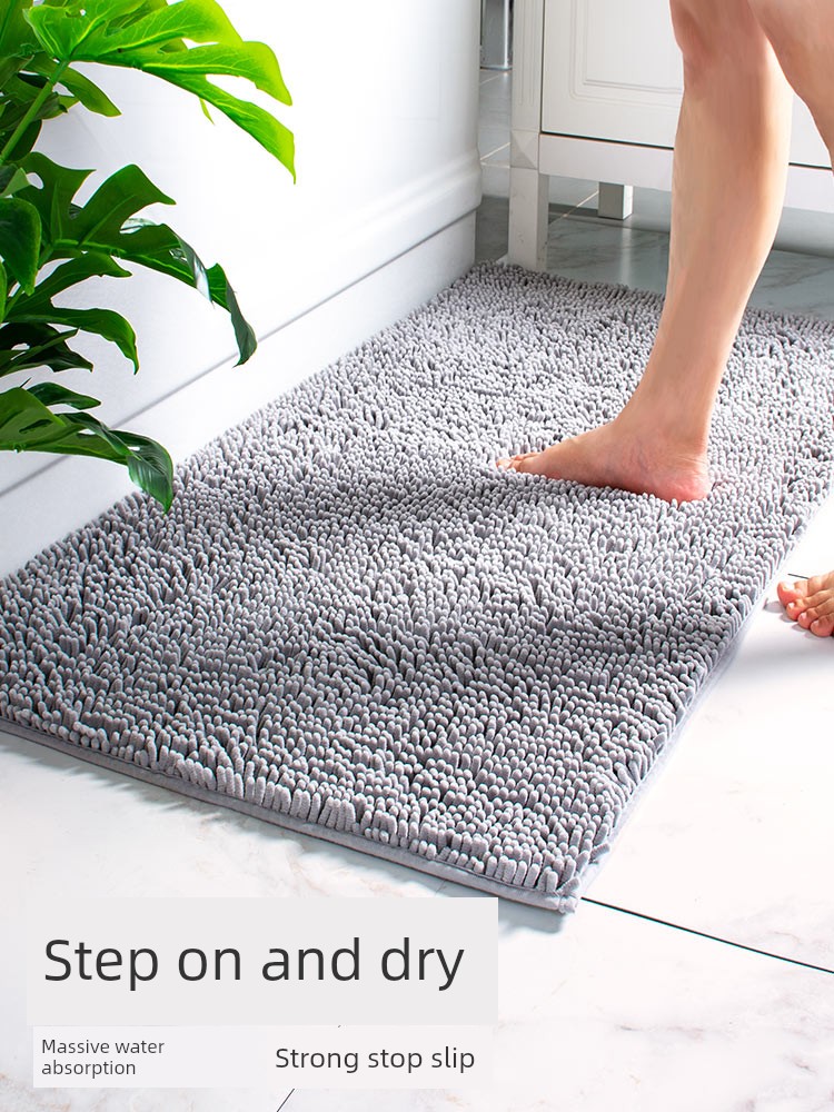 韓國風格混紡雪尼爾地墊 臥室門廳吸水加厚地毯