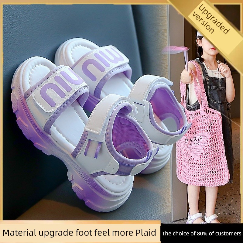 Children's Sports Sandals, Kids' Shoes, 2026 Summer Non-Slip Beach Shoes, Stylish and Versatile, Trendy Princess Shoes for Little Girls — 4