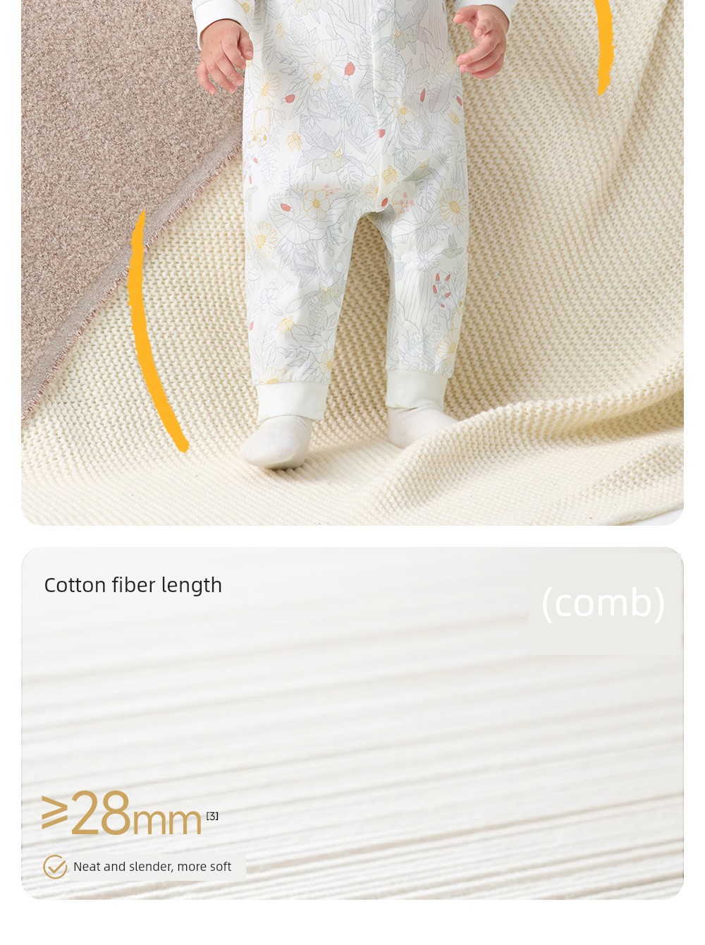 YEEHOO Infant Newborn Spring and Autumn Pure Cotton Jumpsuit — 13