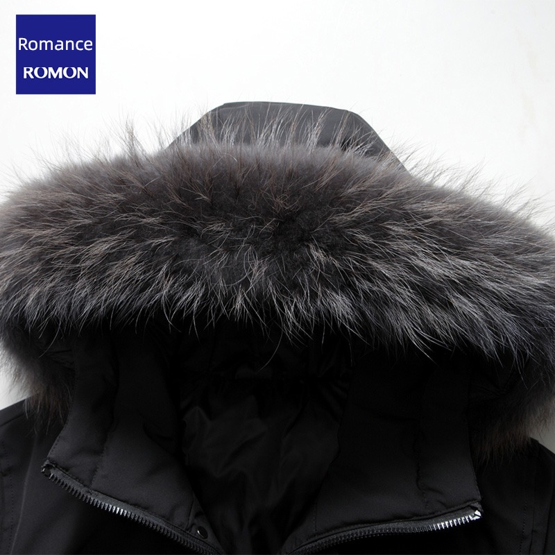 Romon Extremely cold keep warm Medium and long term leisure time Down Jackets