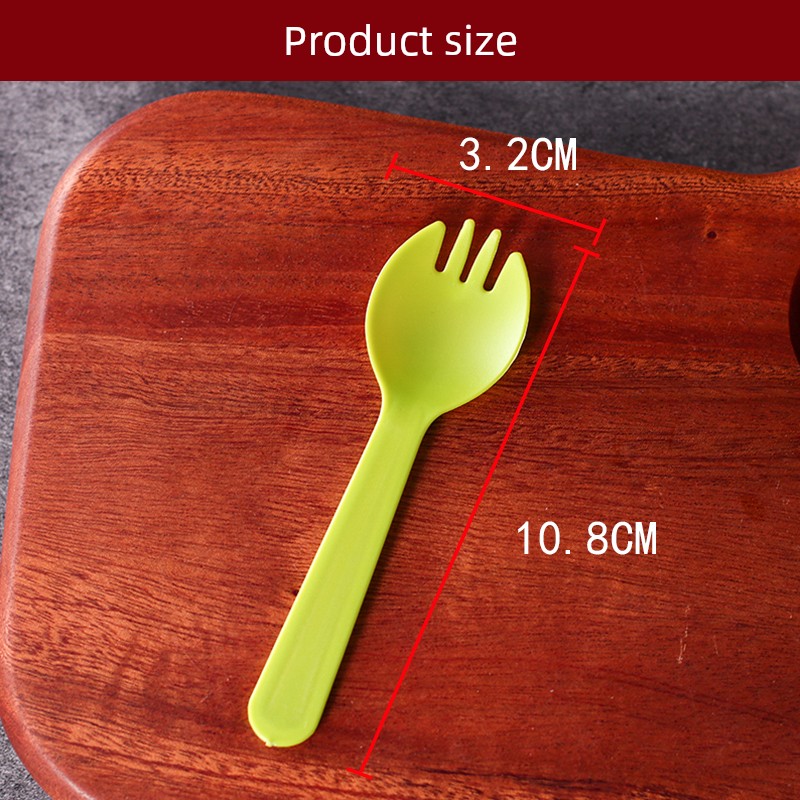 Cake Plastic Disposable Fruit Independent Packaging Spork