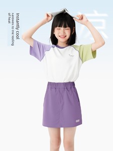 Zuoxi Children's Clothing Girls' Short Sleeve T-Shirt Summer Class a Top 2026 New Model for Girls and Older Children Coo