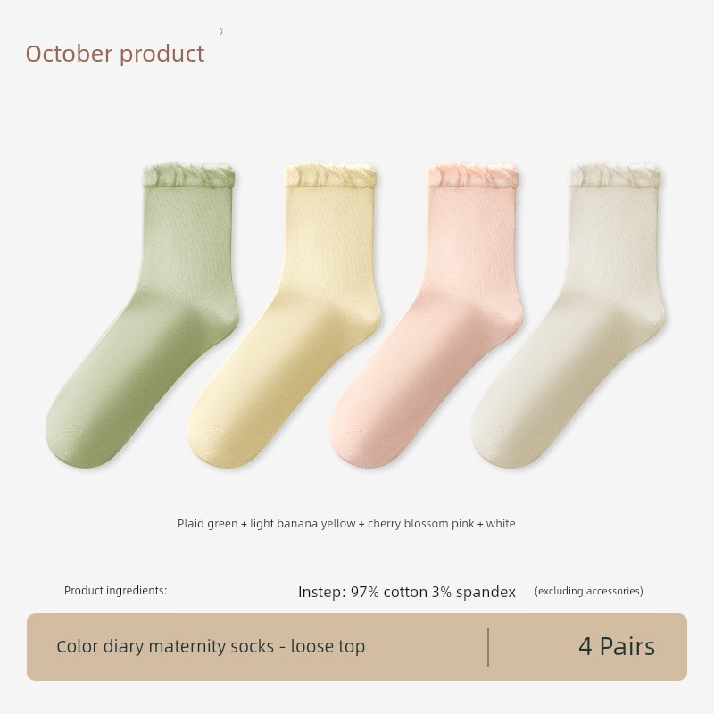 October Crystalline Postpartum Spring & Fall Loose Mouth Minimalist Pregnant Women — 3