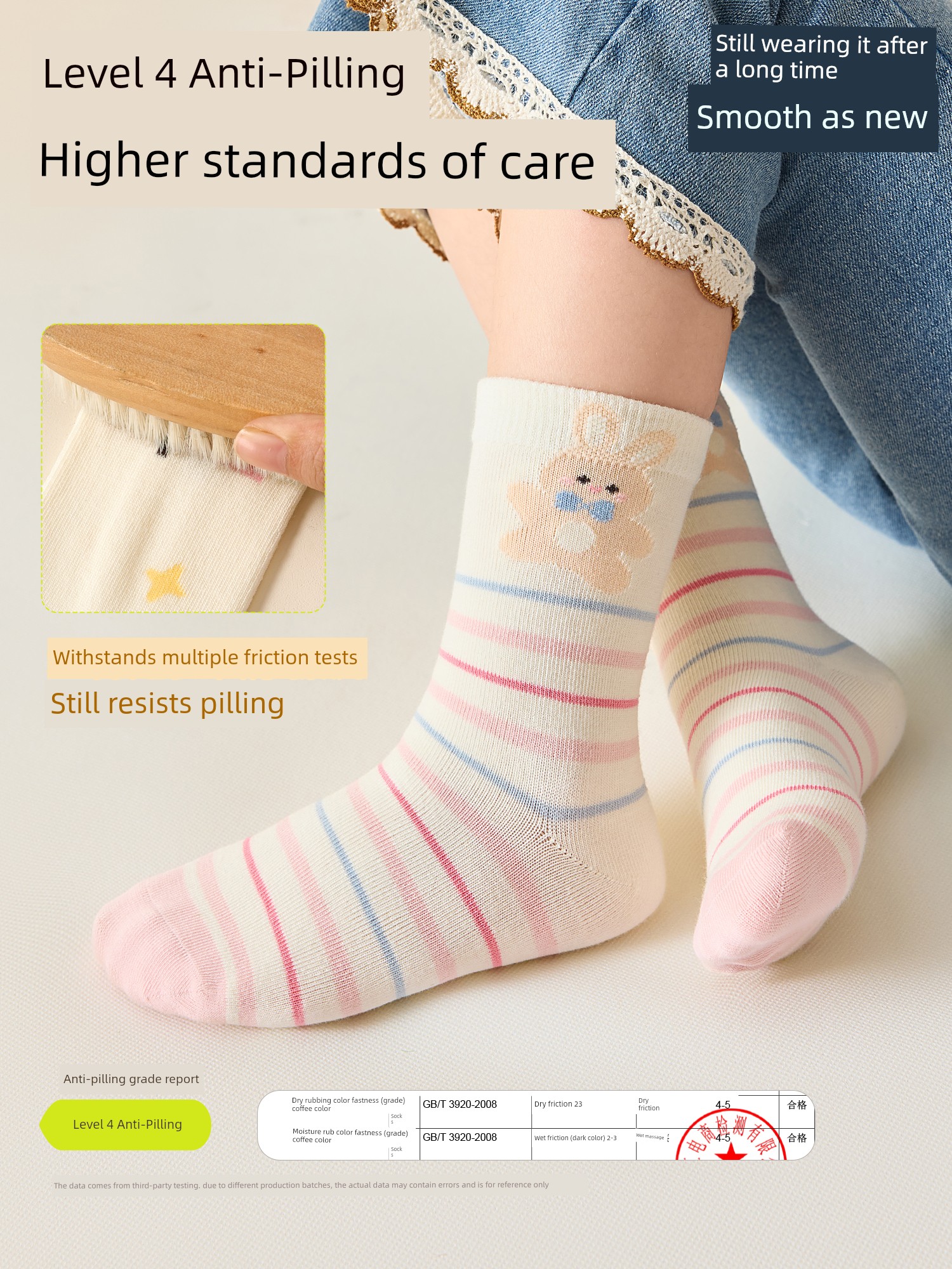 Children's Socks, Pure Cotton Socks, Girls' Baby Autumn Thin Breathable Long Socks, Little Girls' High Tube Autumn Cotton Socks, Kidsren's Socks — 5