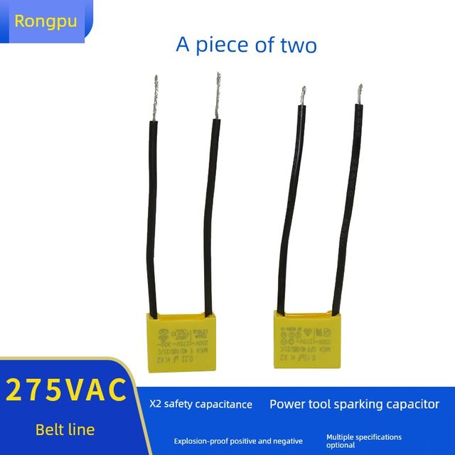 Power tool spark-relieving capacitor 275V with wire 0.1UF 0.15UF 0.22UF 0.33UF 0.47UF