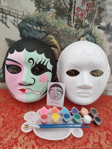 Traditional Cantonese Opera Facial Makeup Children's DIY Coloring Facial Makeup Teaching Materials
