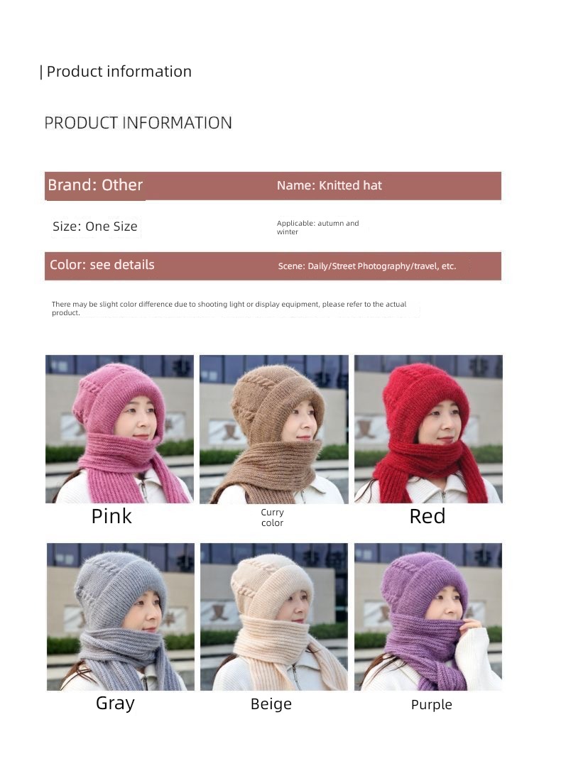 winter female scarf one squirrel Snow cap thickening
