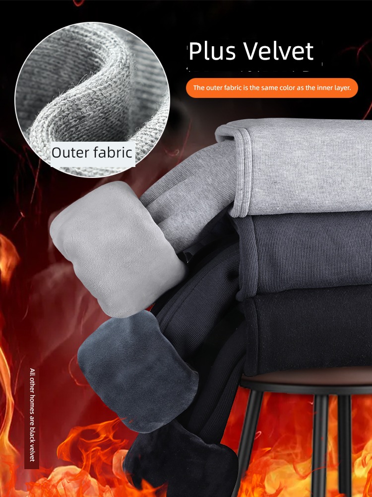 thickening winter Wear out Tie one's feet leisure time Sports pants