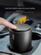 3W gentleman car trash can aviation alloy trash can with lid trash can for car multi-function storage box storage barrel