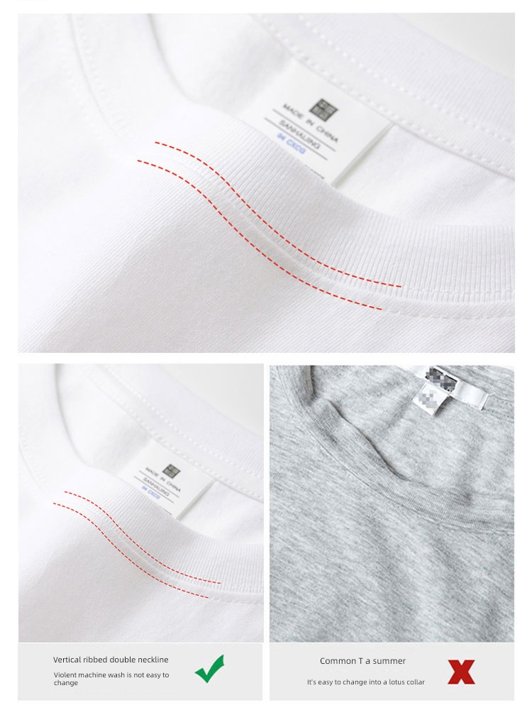 Pounds American style man just shoulder Lay a foundation Short sleeve T-shirt