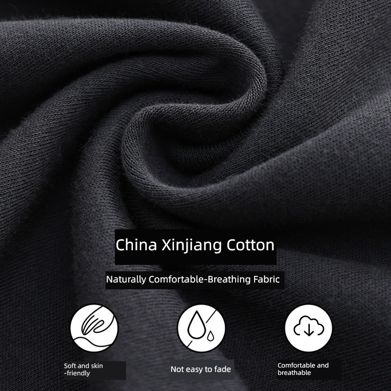man Spring and Autumn Cardigan Lapel Cotton suit pajamas