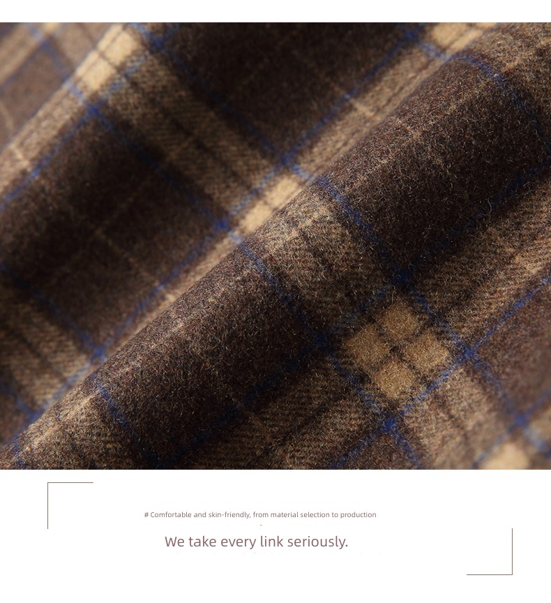 female Autumn and winter Retro wool Korean version High waist skirt