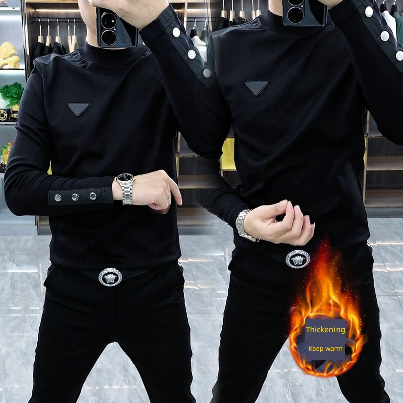 man European goods business affairs Versatile Undershirt Long sleeve T-shirt