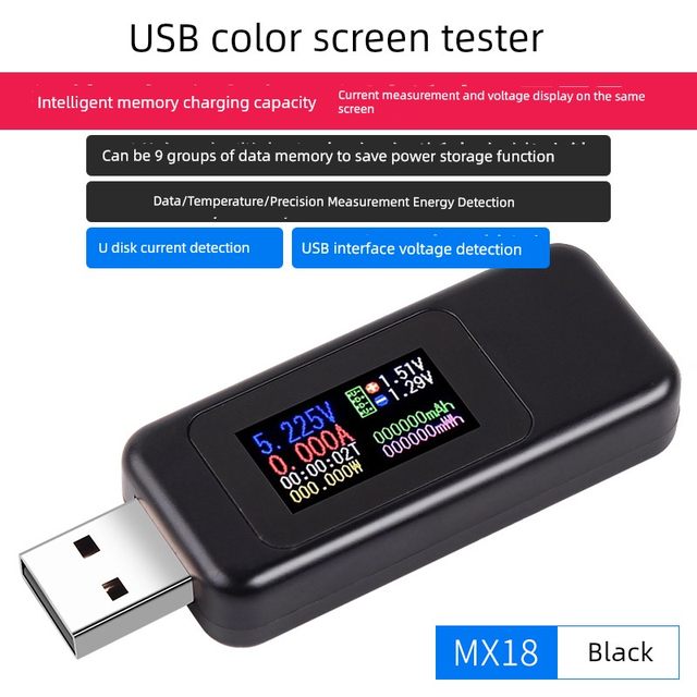 Multifunction USB mobile phone charging current voltage meter detection battery mobile power capacity power test protection