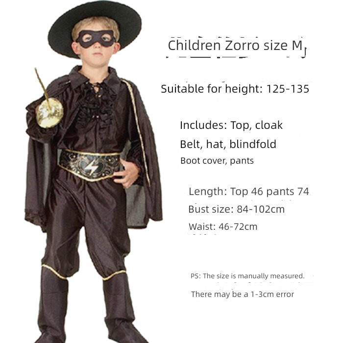 party Parenting lovers Zorro Cape Halloween clothing