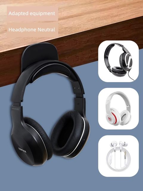 Headphone storage artifact bag without punching hook dormitory door back hang bag bracket wall-mounted sticky hook without marks