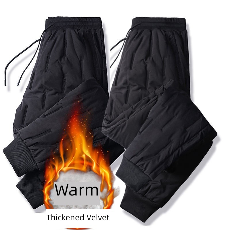Lose money markdown sale Clearance Pick up the leak Fattening High waist Down pants