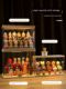 Blind box storage display rack with light dustproof doll display cabinet suitable for Pop Mart storage box figure display box