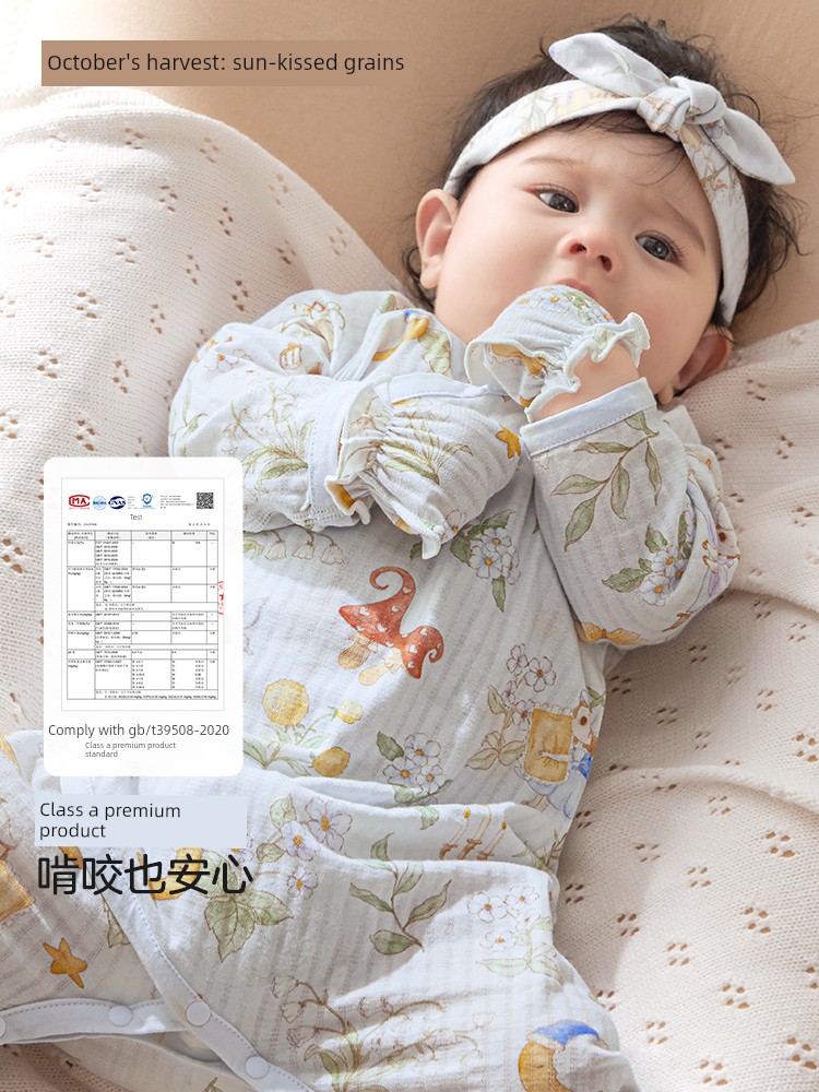 October Crystal Sunshine Baby Gloves Anti-Scratch Newborn Teething Gloves Breathable All-Season Protective Gloves for Babies — 4