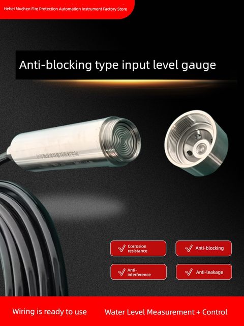 Input level transmitter Digital water level probe level meter Fire water tank pool display alarm control box