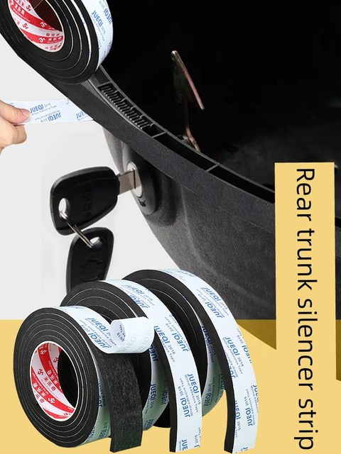 Electric vehicle trunk universal sponge pad battery motorcycle tool box trunk pad cushion shock-absorbing anti-shock-proof pad sealing rubber strip abnormal noise elimination pad tricycle seat box fixed pressure strip