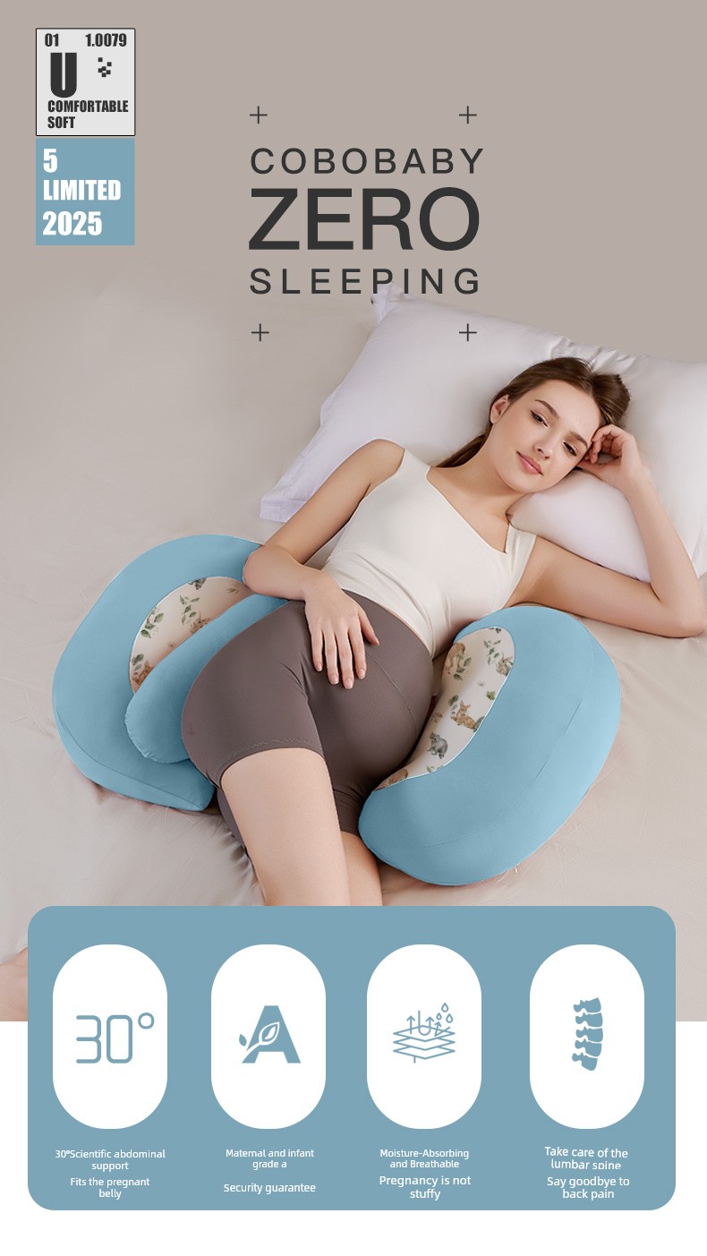 Kangbeibang Maternity Pillow, Waist-Protecting Side Sleeping Pillow, Abdominal Support, Special Sleeping Aid for Pregnant Women, U-Shaped Side Sleeping — 3