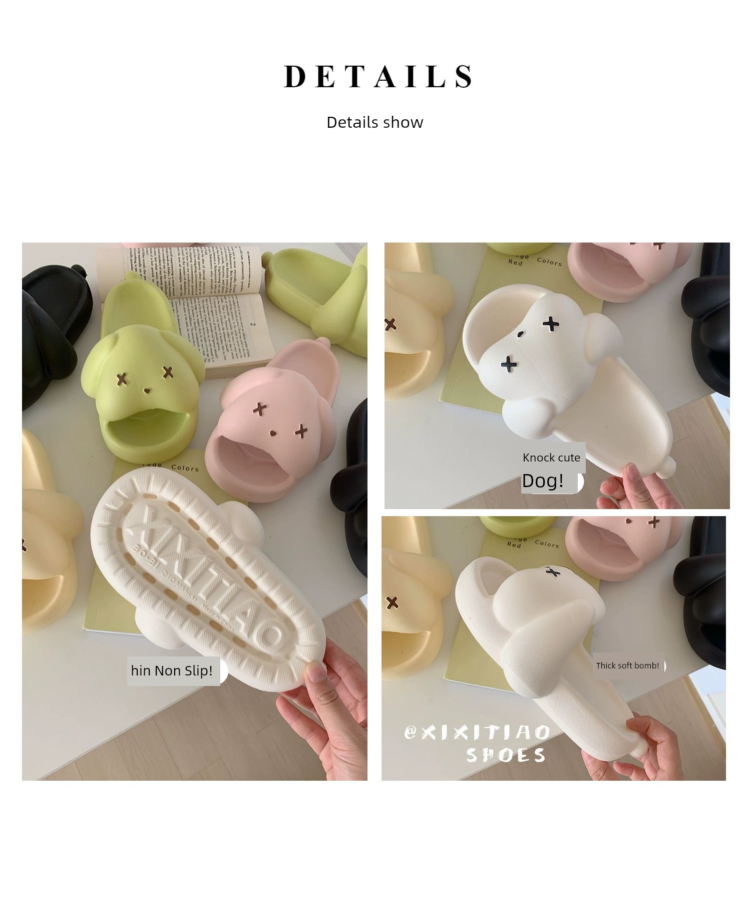 Boy Girl Interior Home Cute Puppy Kids Slippers Eva Soft Bottom Non Slip Matching Summer Slippers — 7