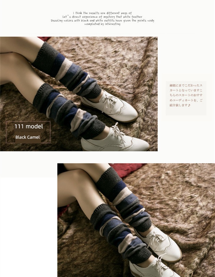 Internet celebrity new pattern female the republic of korea Autumn and winter thickening keep warm socks