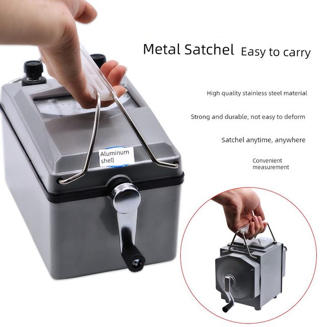 Xiangruide Meohmmeter 500V-1000V Insulation Resistance Tester ZC25b ZC-7 Electrical Shaking Meter Machinery