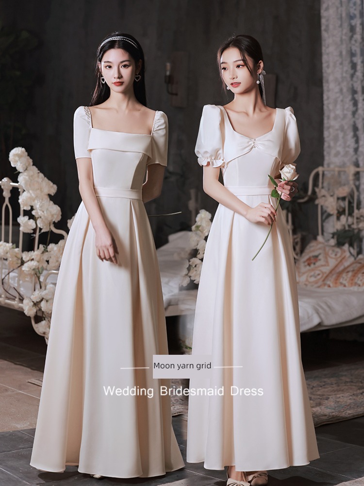 Sisterhood Advanced sense Dress Satin Bridesmaid Dresses