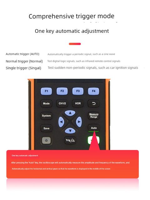 Victory Handheld Digital Oscilloscope VC240 Convenient Mini Auto Repair Instrument High-performance Multifunctional Signal Source