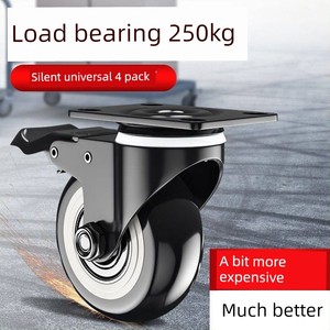 Casters 1.5inch 2inch 2.5inch 3inch Swivel Casters, Silent Casters, Brake Wheels, Directional Wheels, Furniture Wheels, 