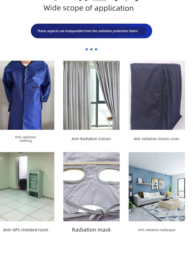 Anti-Electromagnetic Radiation Cloth Radiation Protection Block Cloth Anti-Radiation Fabrics Shielding Curtain Electrical Cover Protection against — 3