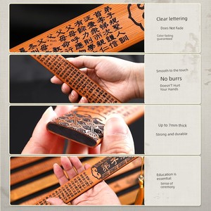 Bamboo Ruler for Home Use, Teacher's Special Solid Bamboo Stick Ruler, Bamboo Teaching Tool, Thickened Teaching Ruler fo