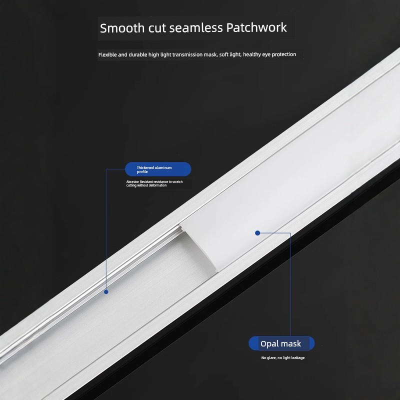 Linear Light Aluminum Channel Led Linear Light Embedded Linear Light Aluminum Alloy Slot U-Shaped Channel Ceiling Light Strip Surface-Mounted Channel