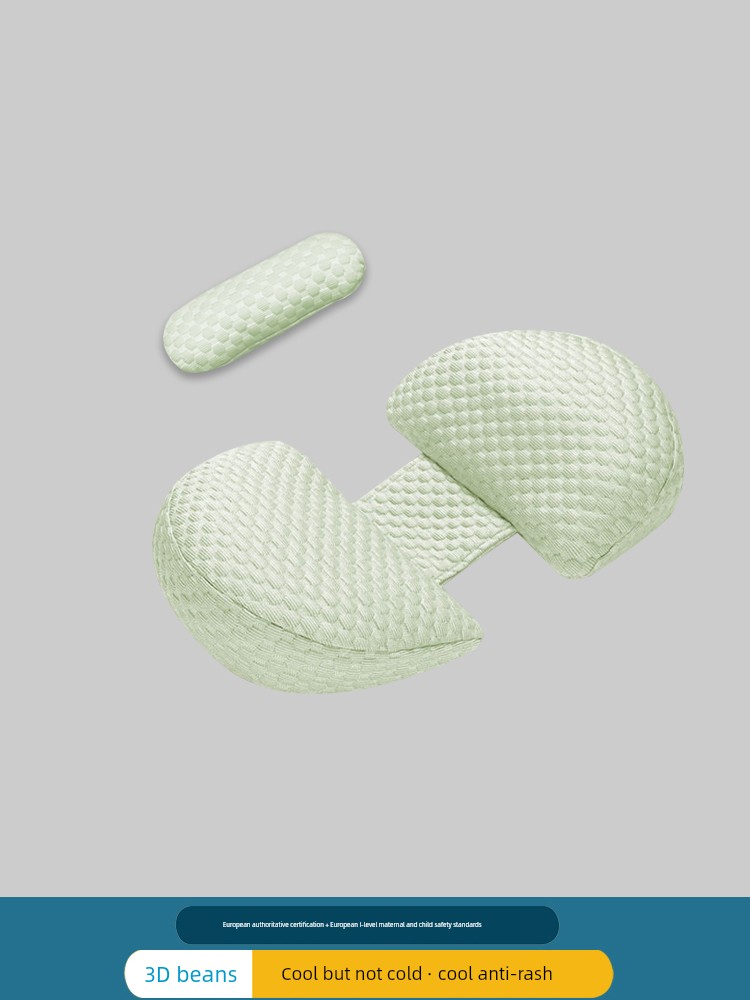 Summer Cool Removable and Washable Pregnancy Pillow Refreshing Non-Stick Pregnant Women Side Sleeping Belly Support Waist Cushion Sleep during Pregnancy — 5