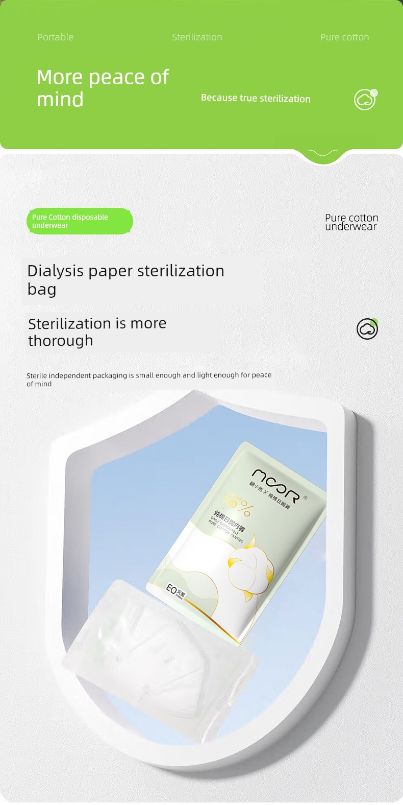Mian Xiaoran Pure Cotton Disposable Underwear 7A Antibacterial Maternity Travel Daily Disposable Pants Eo Sterilized No-Wash Direct Wear 8 — 3