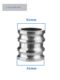 Aluminum alloy quick connector double E-type double male end 2 inch 2.5 inch 3 inch diameter double male joint double male end large and small