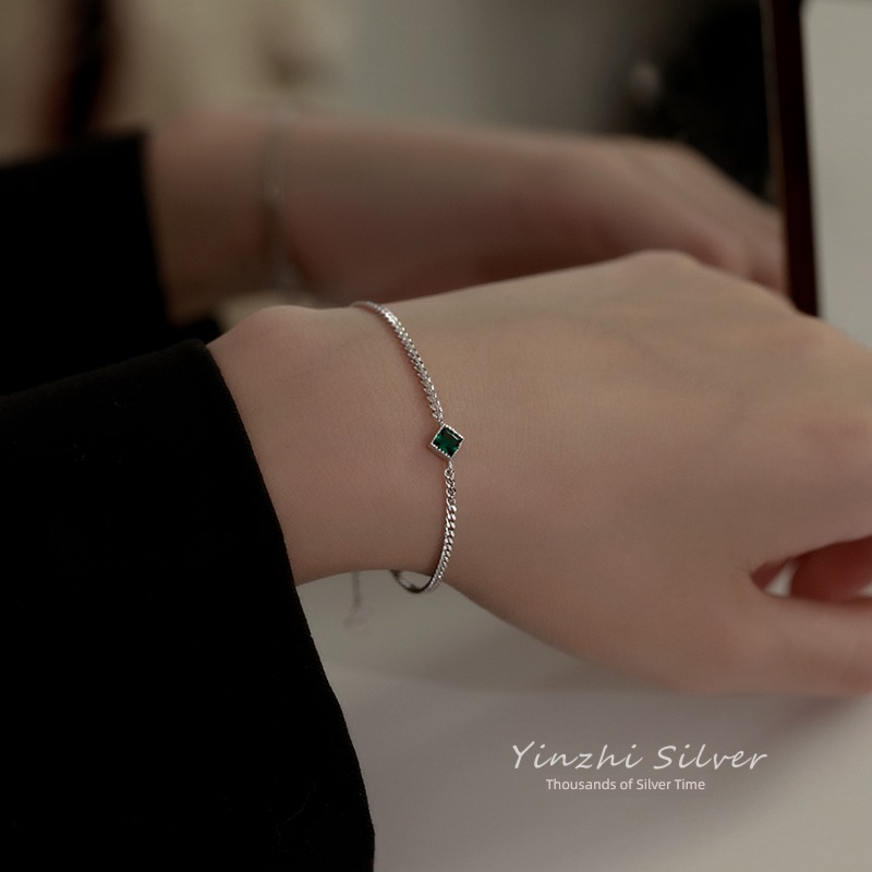 jewelry 925 Sterling Silver girl student Minority Design Bracelet