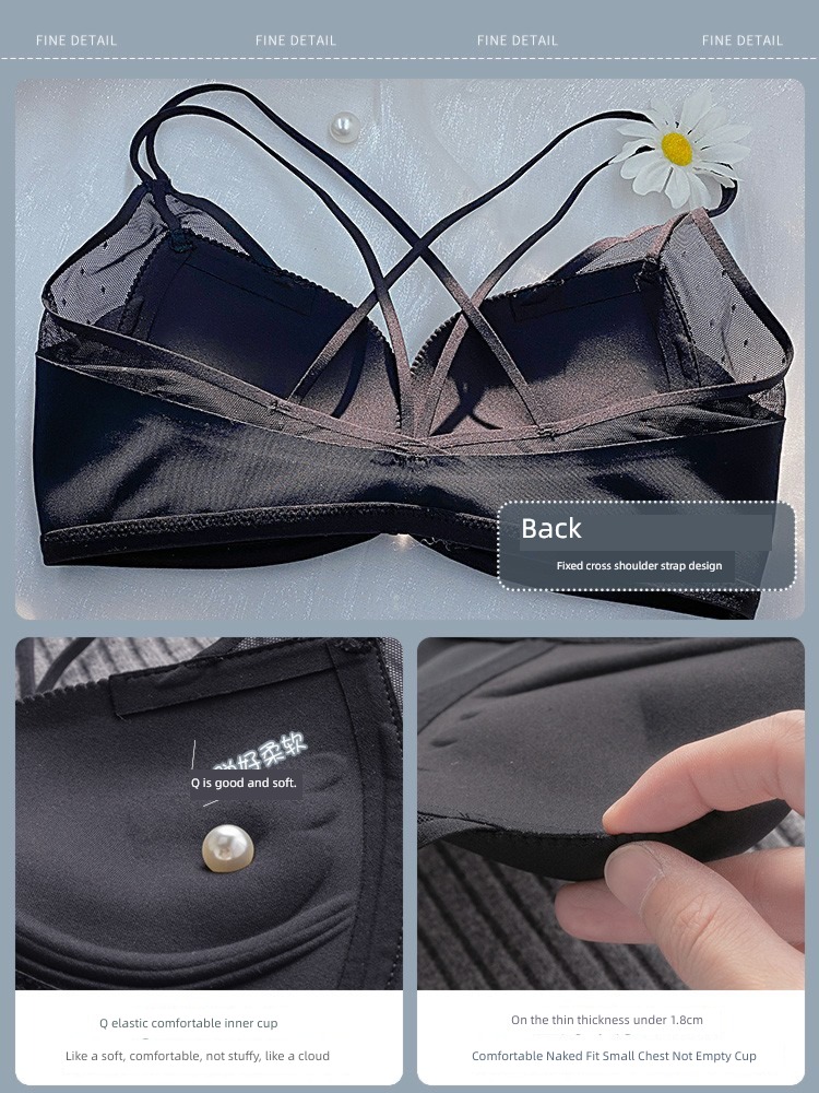 Japan Front buckle Gather together Wireless  Upper support sexy Bras