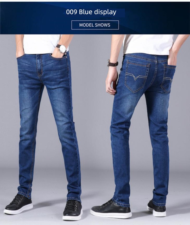 autumn easy Straight cylinder wear-resisting work man Jeans