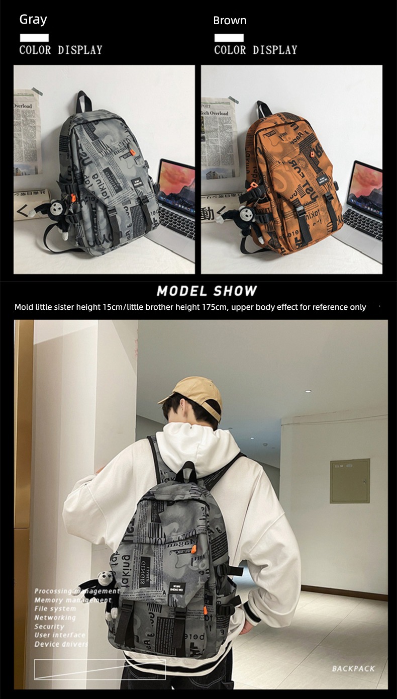 travel Chaopai female leisure time solar system high school Backpack