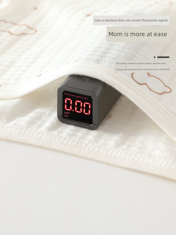 Beileyi Baby Half-Back Vest Summer Thin Pure Cotton Girls' Vest Boys' Clothing Newborn Bellyband Class a — 3
