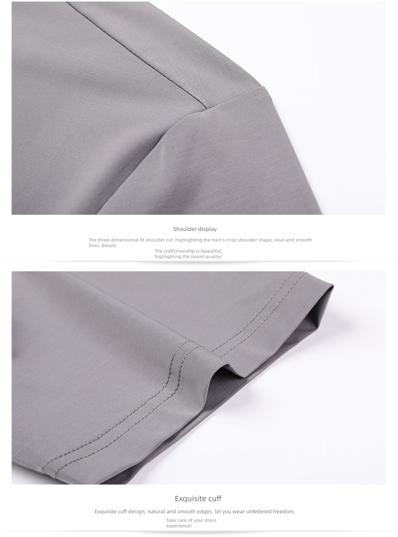 summer Polo shirt business affairs Cool feeling No iron Short sleeve T-shirt