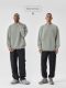 BODYDREAM BM round neck sweater men's casual ripped pullover knitted sweater loose retro solid color sweater trend
